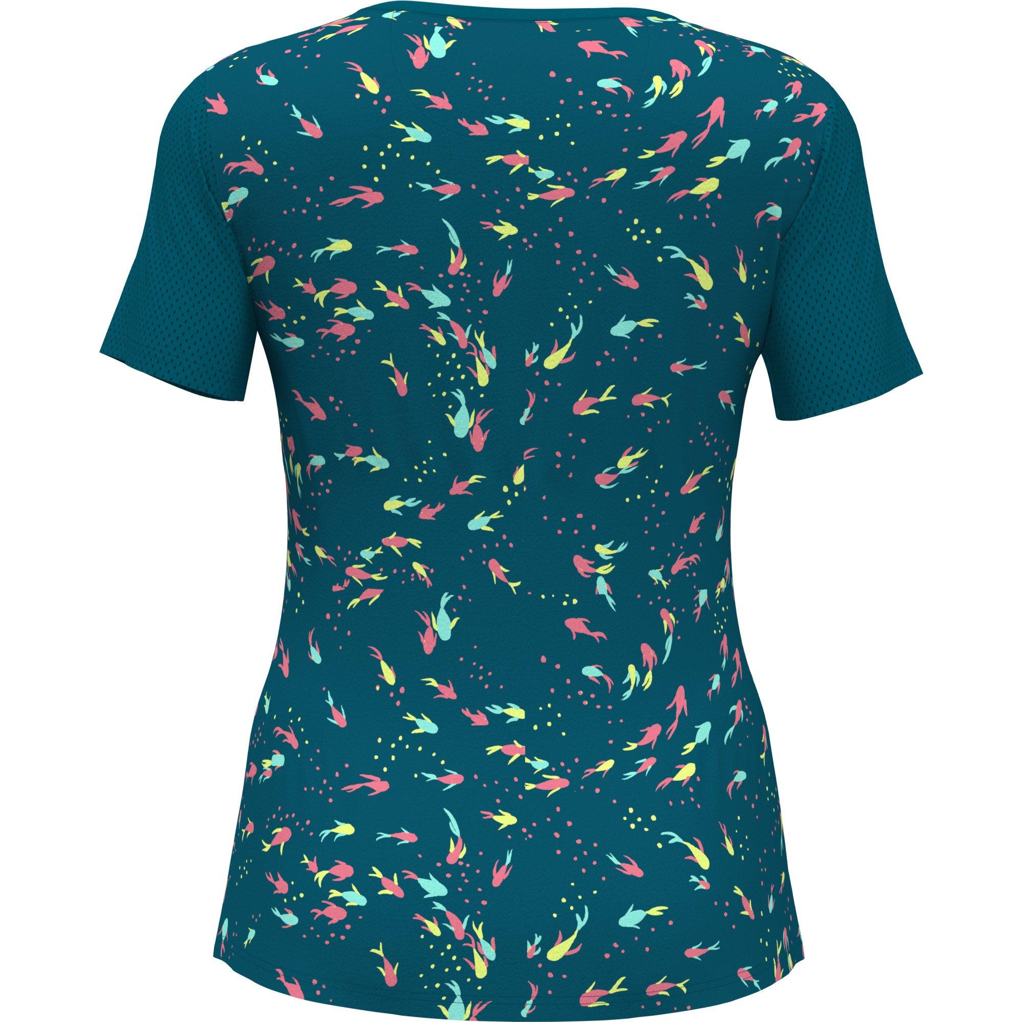 Women's Koi Print Short Sleeve Top