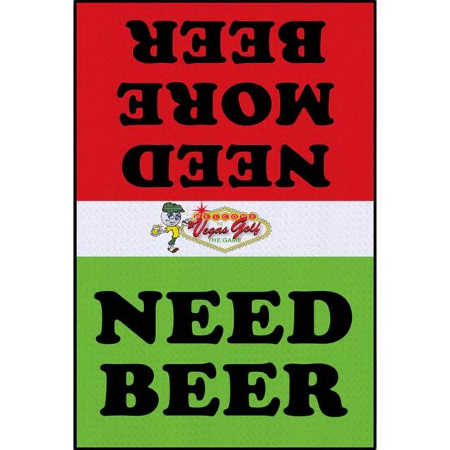 Need Beer Golf Towel VEGAS GOLF