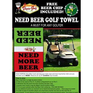 Need Beer Golf Towel VEGAS GOLF