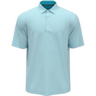 Men's All Over Trademark Print Short Sleeve Polo