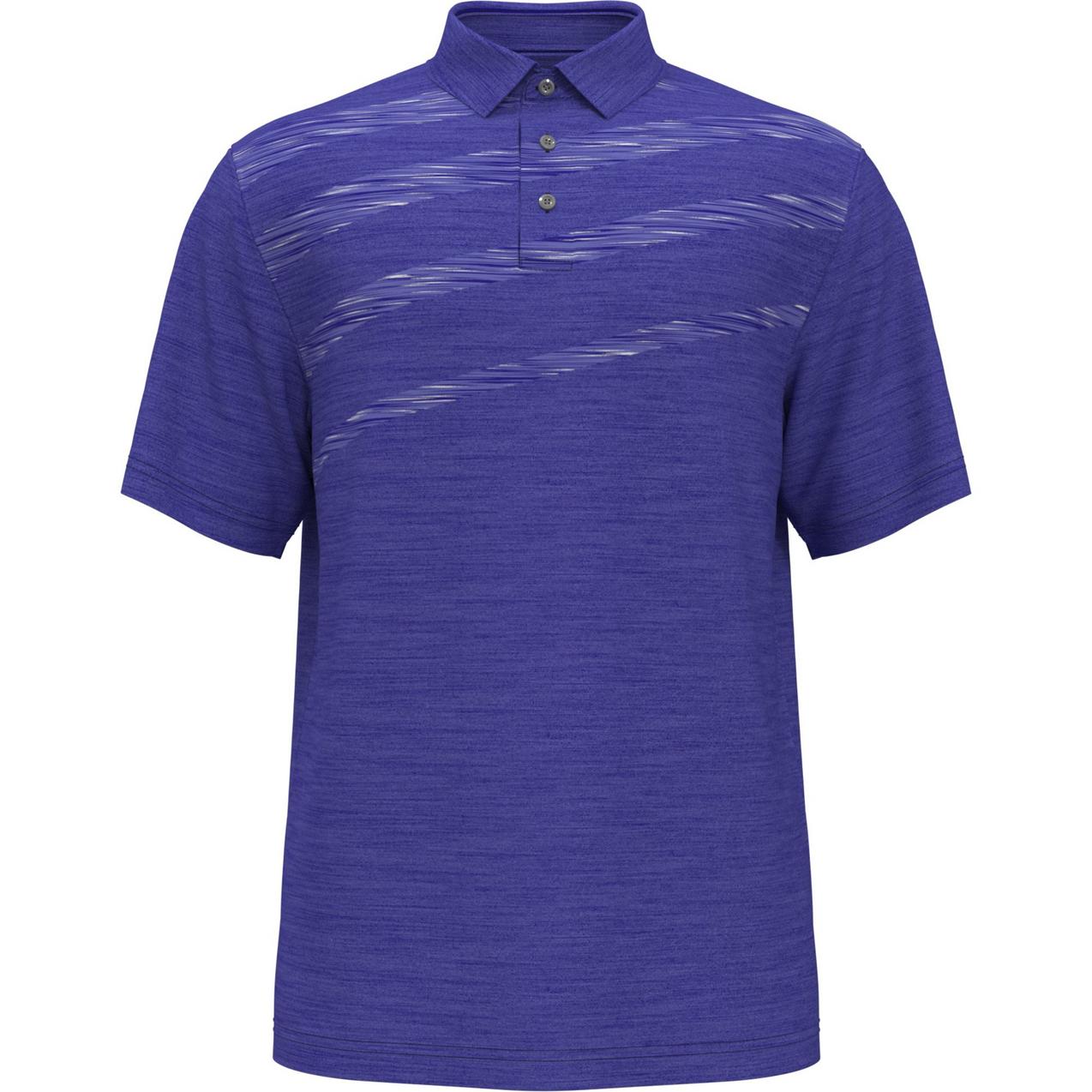 Men's Asymmetric Space Dye Short Sleeve Polo