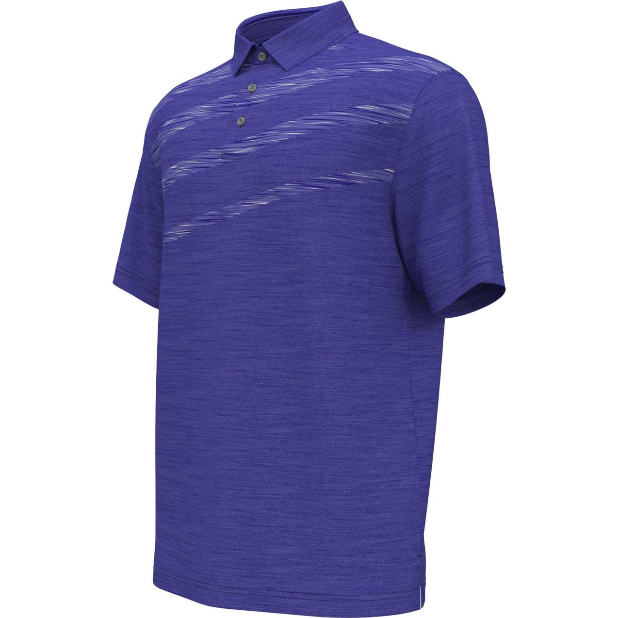 Men's Asymmetric Space Dye Short Sleeve Polo