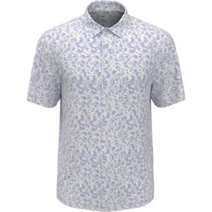 Men's Abstract Floral Short Sleeve Polo