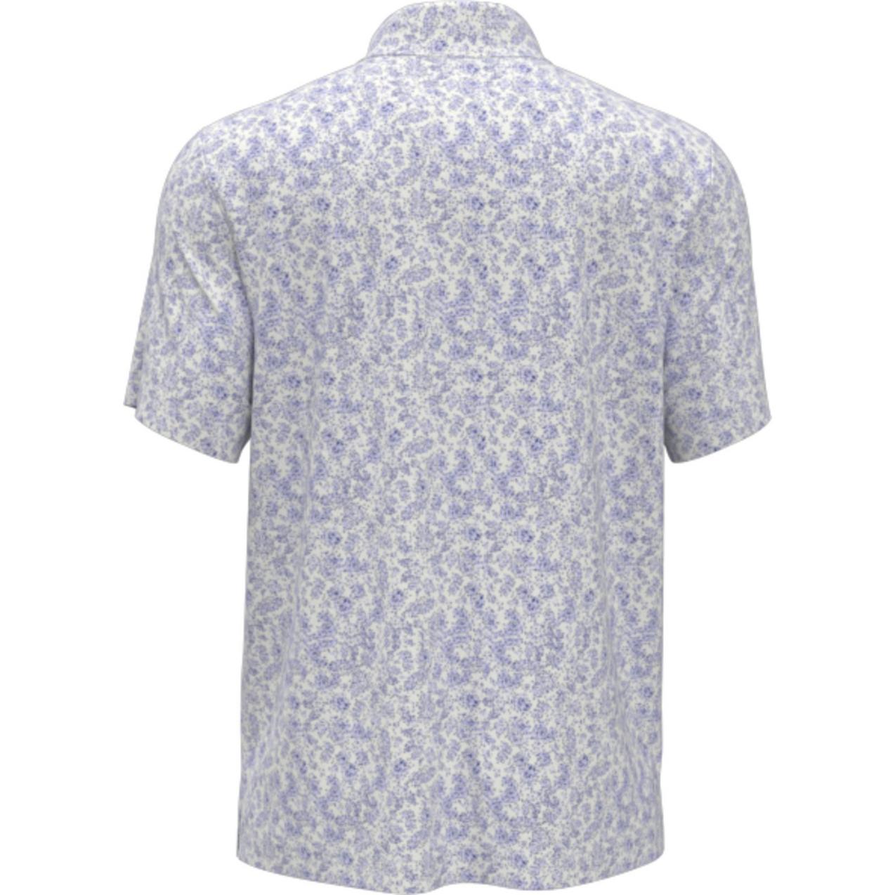 Men's Abstract Floral Short Sleeve Polo