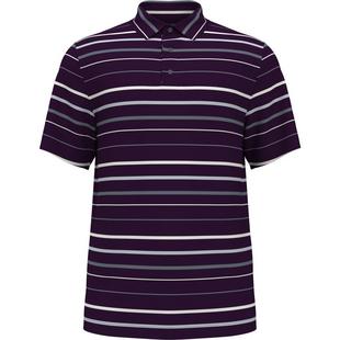 Men's All Over Fine Line Stripe Short Sleeve Polo
