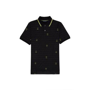 Men's Belmont AOP Pique Short Sleeve Polo PSYCHO BUNNY