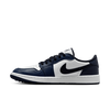 Chaussures Air Jordan 1 Low G sans crampons - Blanc/Marine