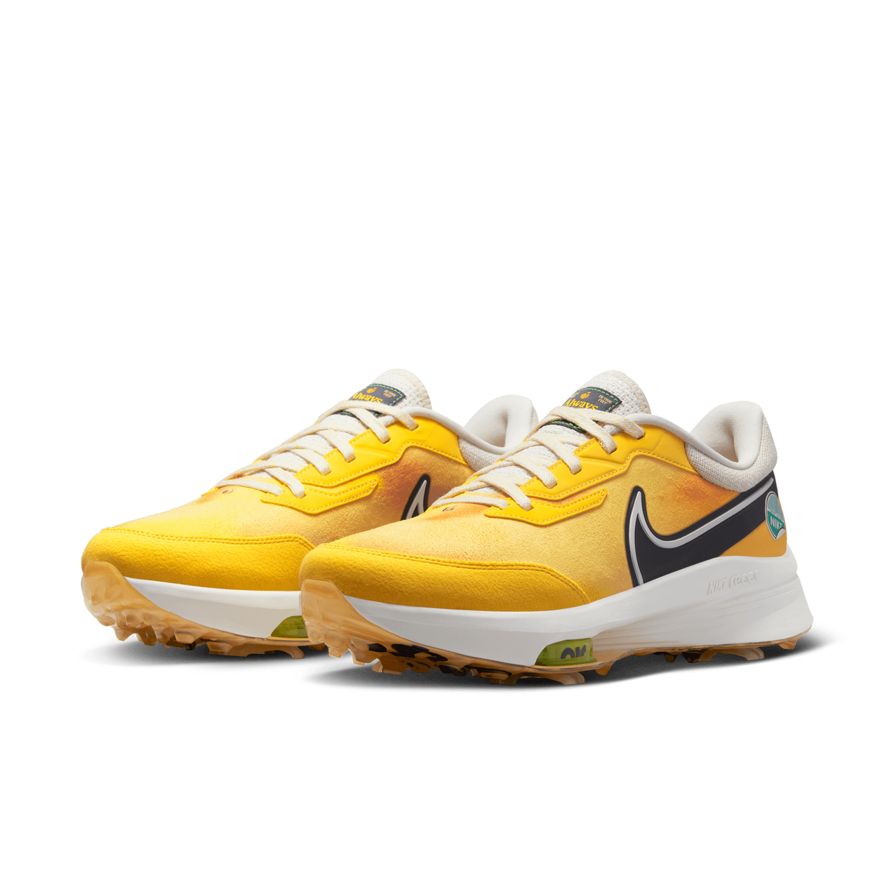 NIKE Air Zoom インフィニティ　イエロー×コルク　26cm Men's Air Zoom Infinity Tour NXT NRG Spikeless Golf Shoe - Yellow