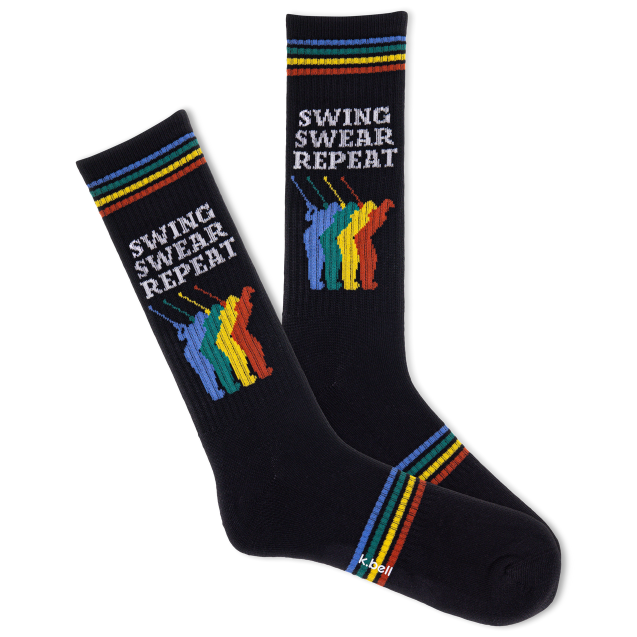 Men's Swing Swear Repeat Active Crew Sock