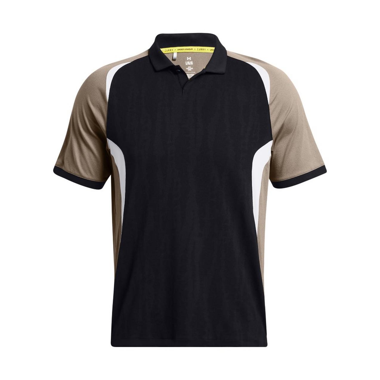 Men's Curry Jacquard Blade Short Sleeve Polo