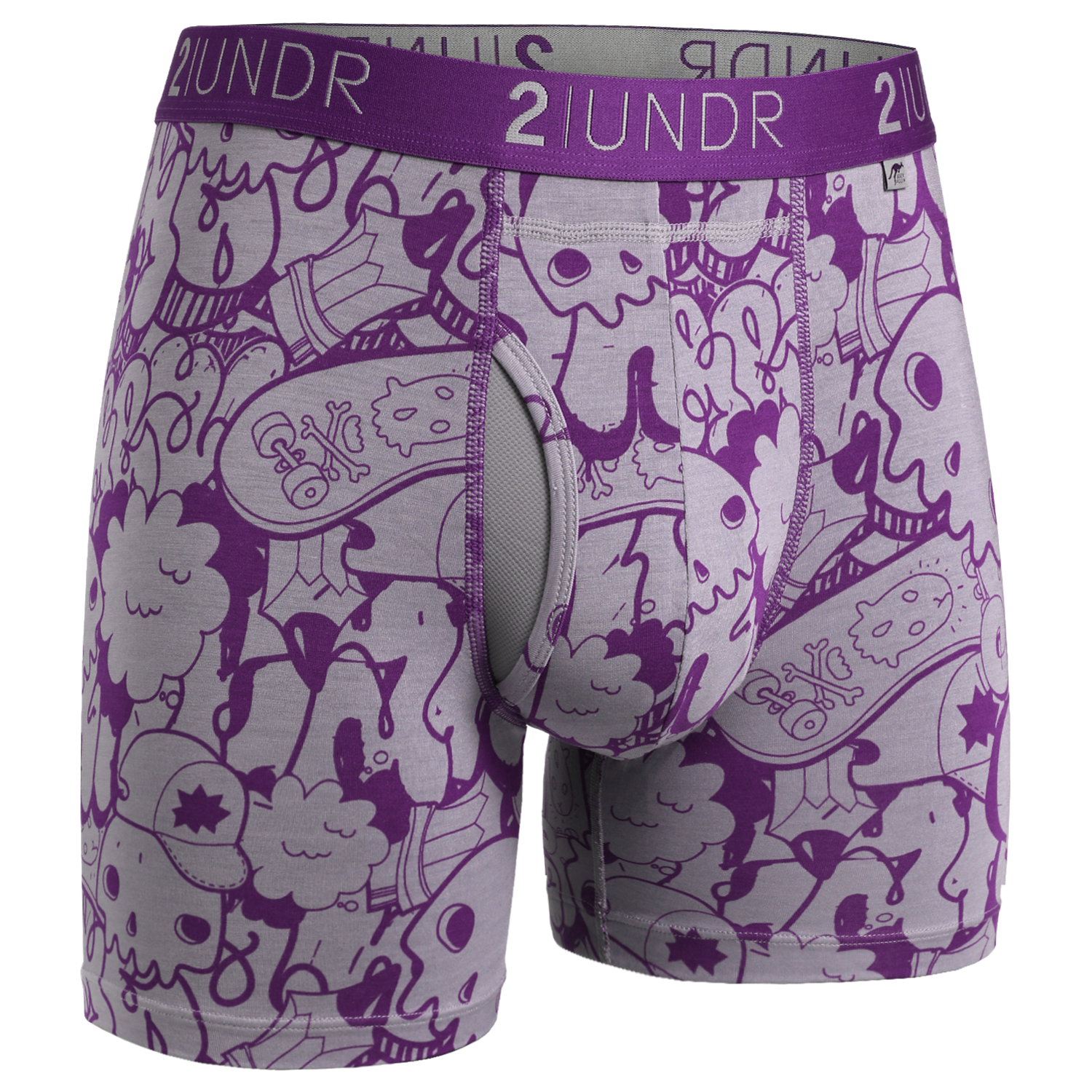 Men's Swing Shift Boxer Brief- Skulled