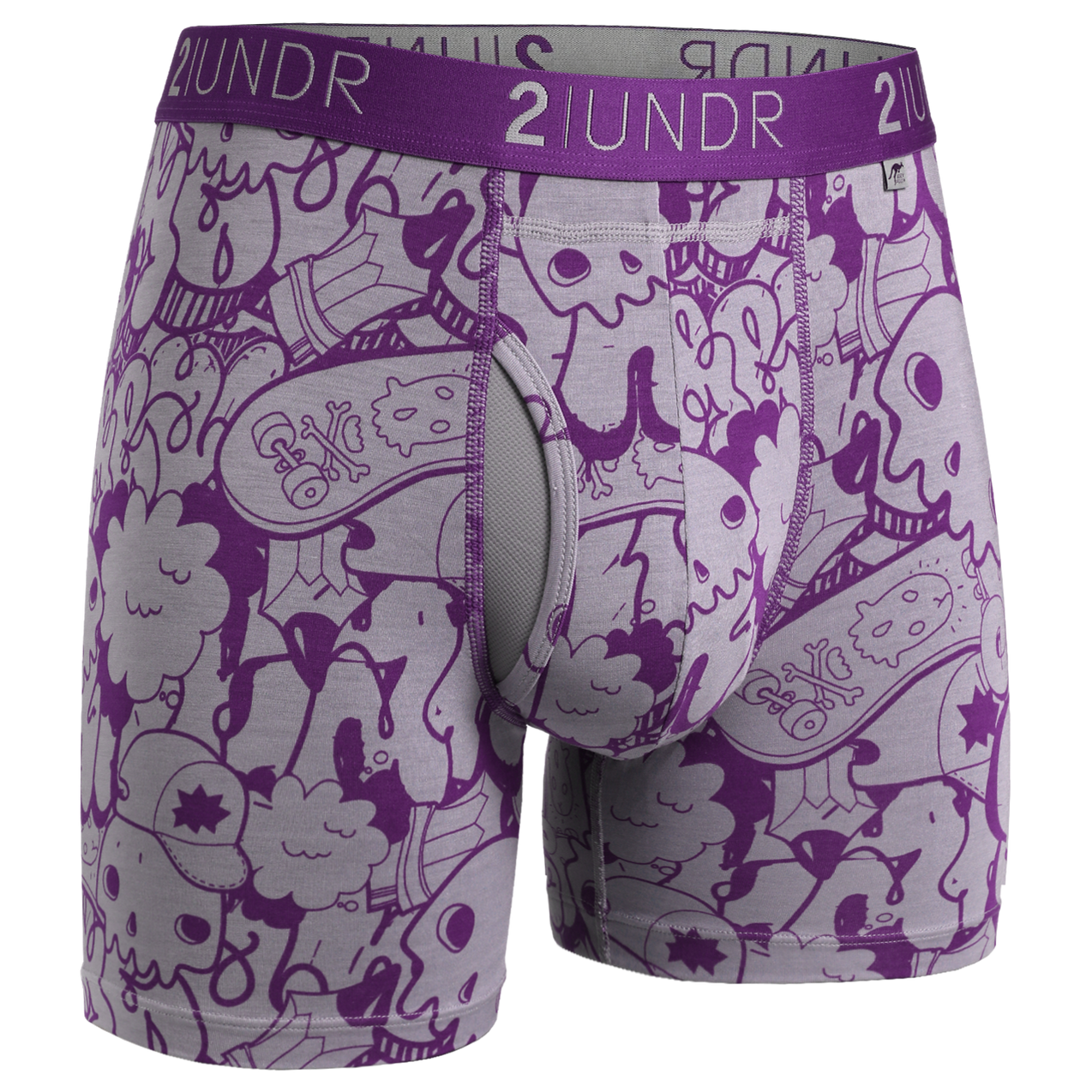 Men's Swing Shift Boxer Brief- Skulled