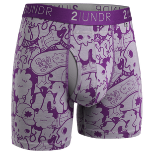 2UNDR Swing Shift 3 Boxer Trunk Underwear, White/Grey, X-Small :  : Clothing, Shoes & Accessories