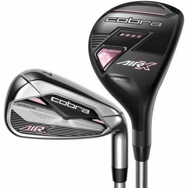 DEMO Women's AIR-X Black/Pink 5H 6H 7-PW SW Combo Iron Set with Graphite Shafts COBRA