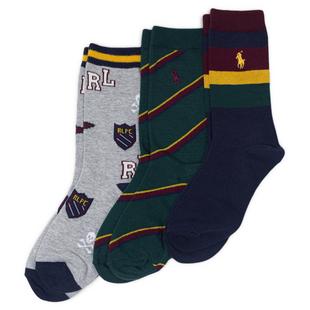 Boy's Collegiate Stripe Socks - 3 Pack