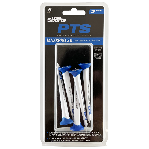 Maxx Pro 2.0 3 1/4 Plastic Tees (5 Count) PRIDE SPORTS