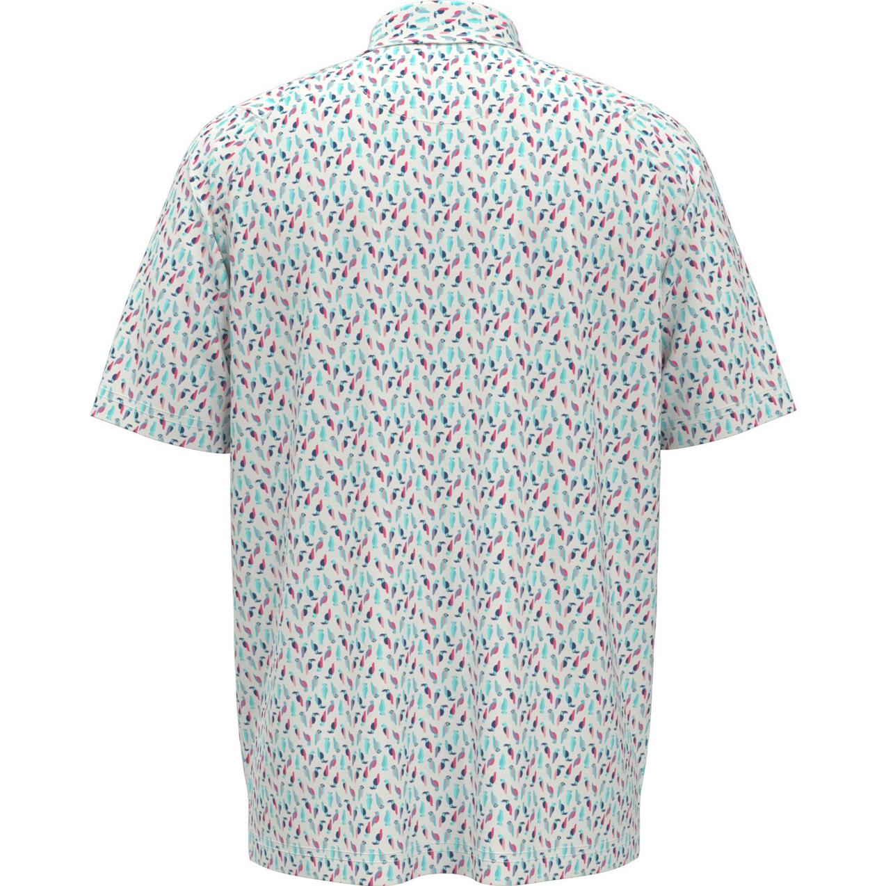Men's All Over Birdie Short Sleeve Polo