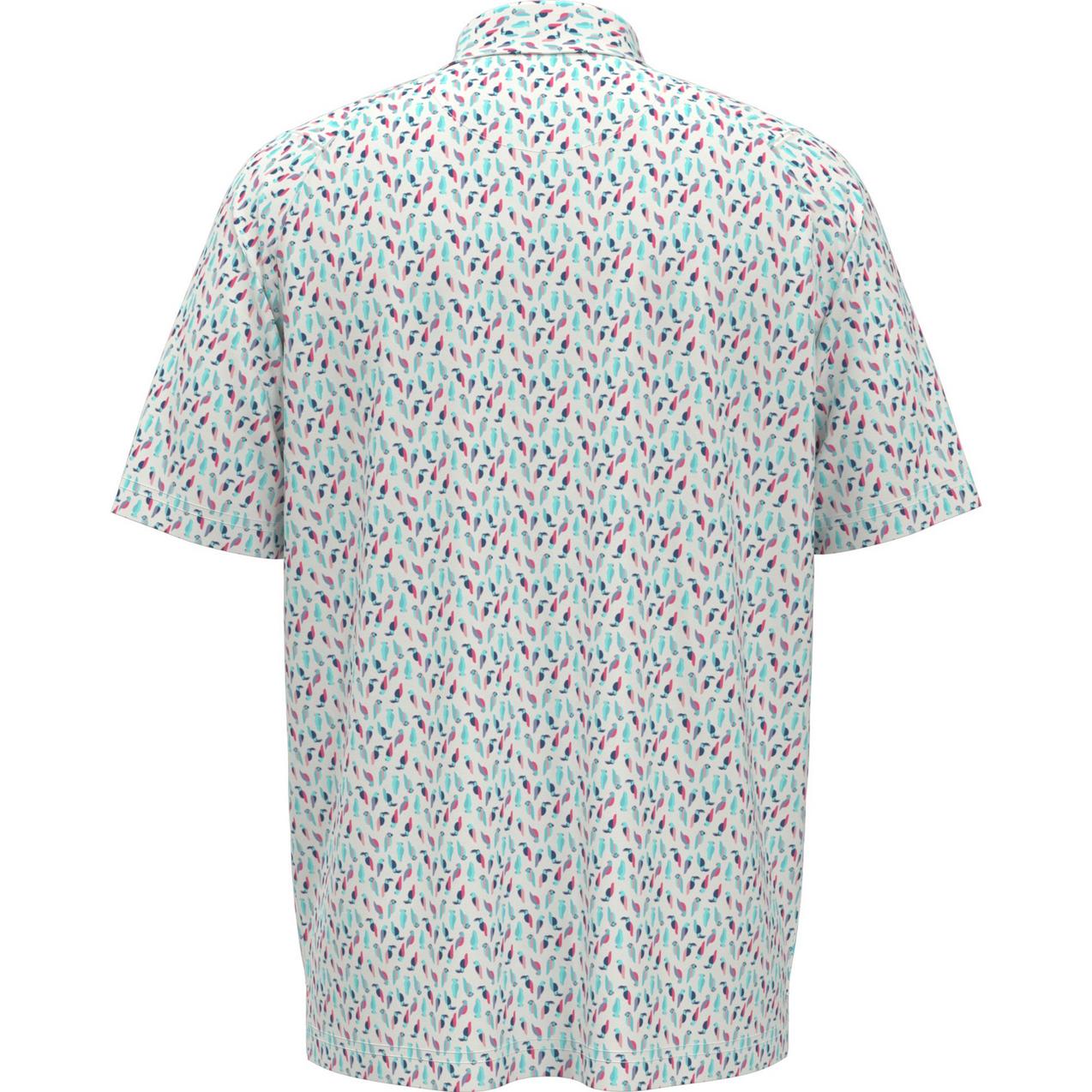 Men's All Over Birdie Short Sleeve Polo