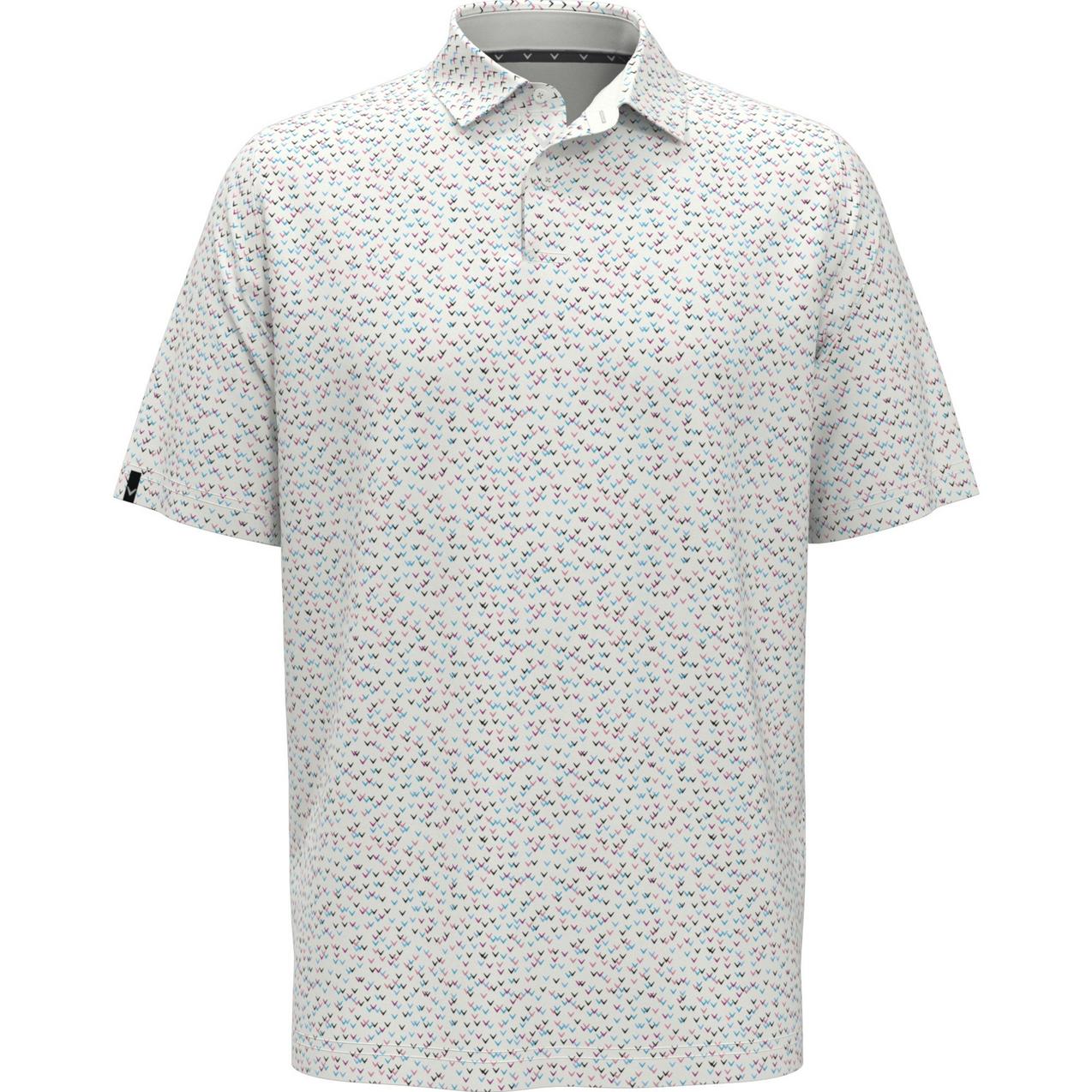 Men's All Over Chev Confetti Short Sleeve Polo