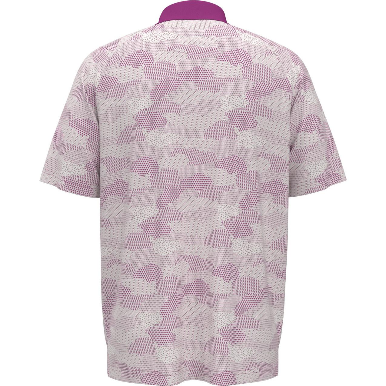 Men's All Over Golf Cluster Short Sleeve Polo