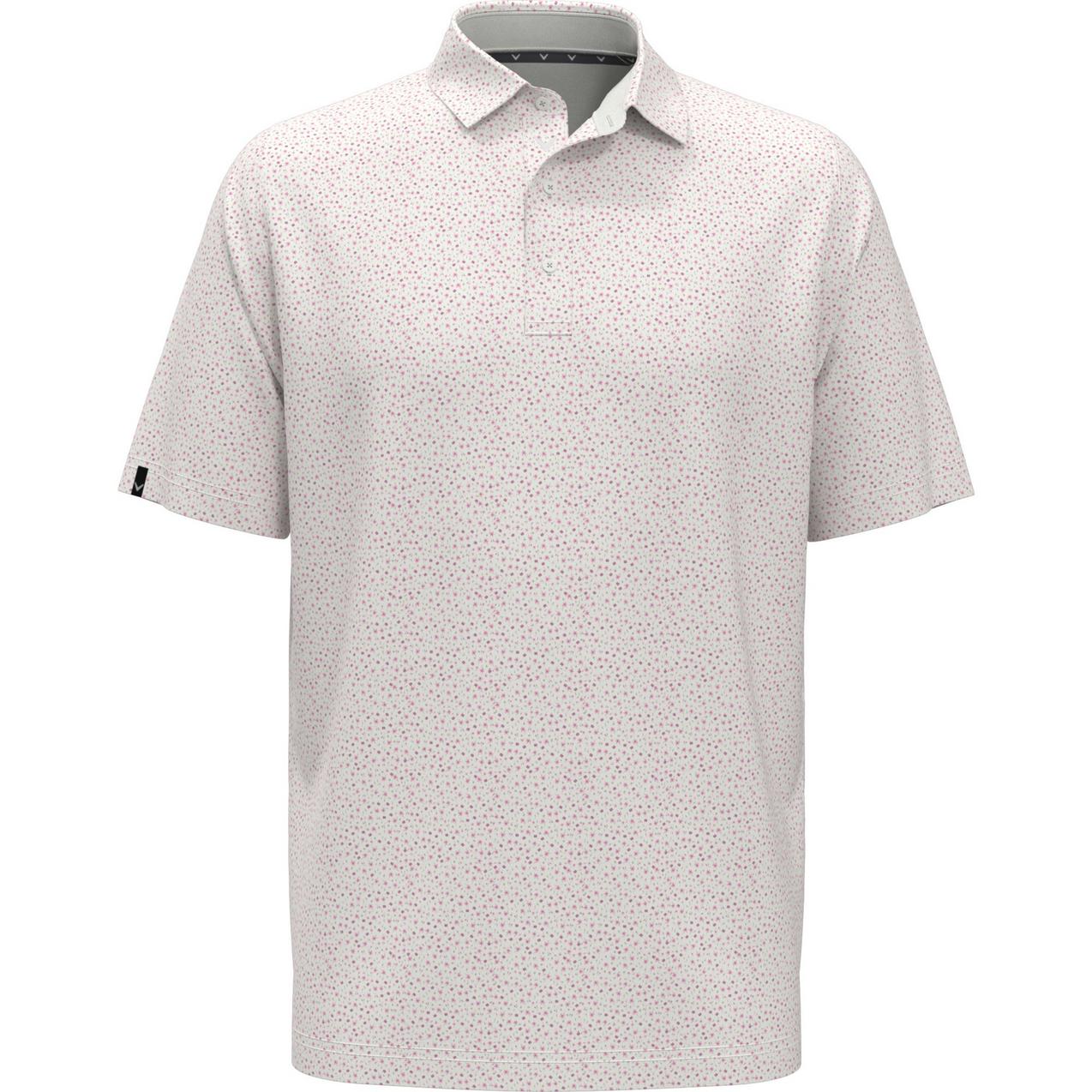 Men's All Over Micro Floral Short Sleeve Polo