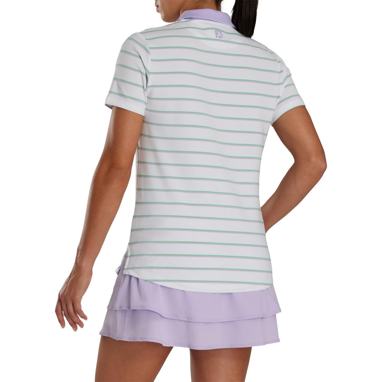 Women's Stripe Short Sleeve Polo