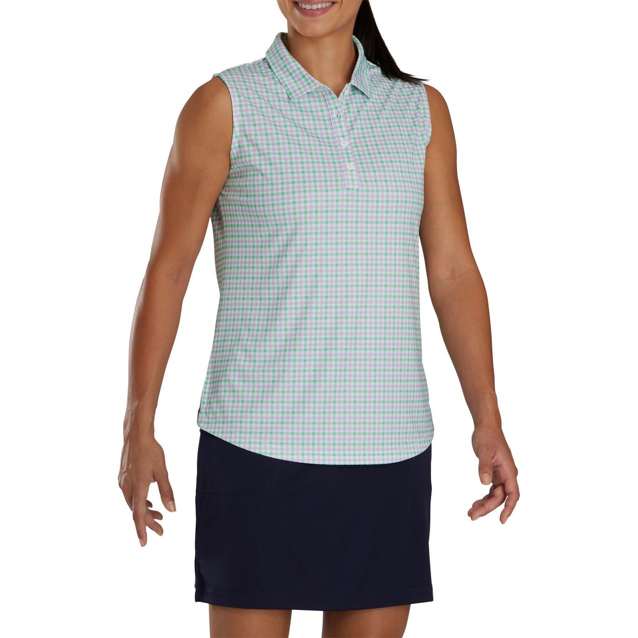 Women's Gingham Sleeveless Top