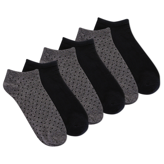 Women's Dot Marble Ankle Sock - 6 Pack K-BELL