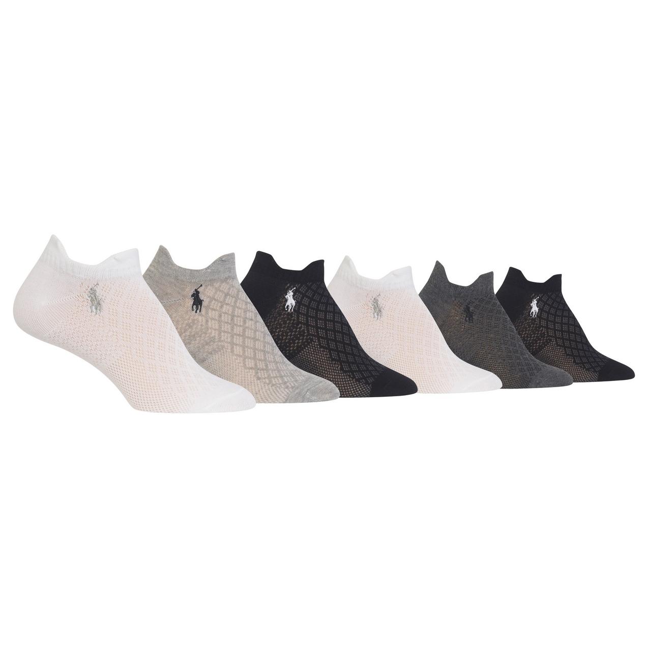 Women's Low Cut Mix Media Double Tab Sock - 6 Pack