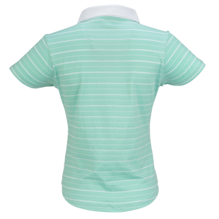 Women's Point Print Short Sleeve Polo Plus LOPEZ