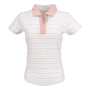 Women's Point Print Short Sleeve Polo