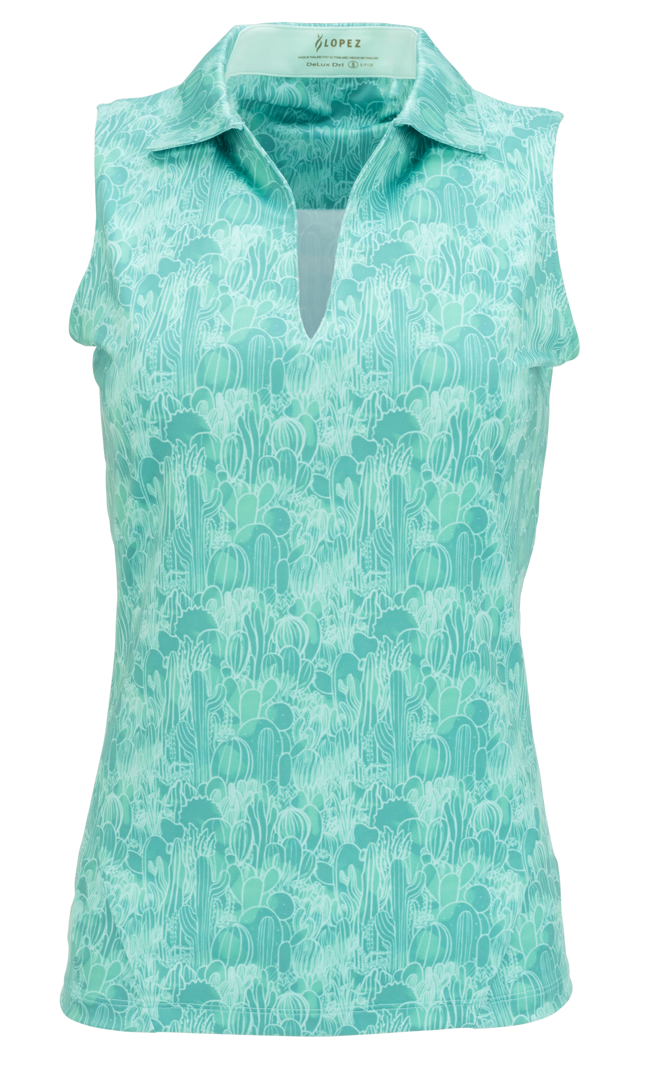 Women's Sonora Print Sleeveless Polo