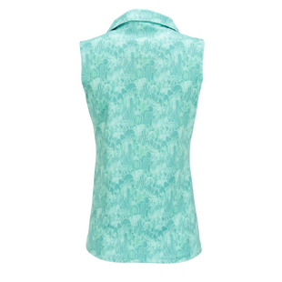 Women's Sonora Print Sleeveless Polo Plus LOPEZ