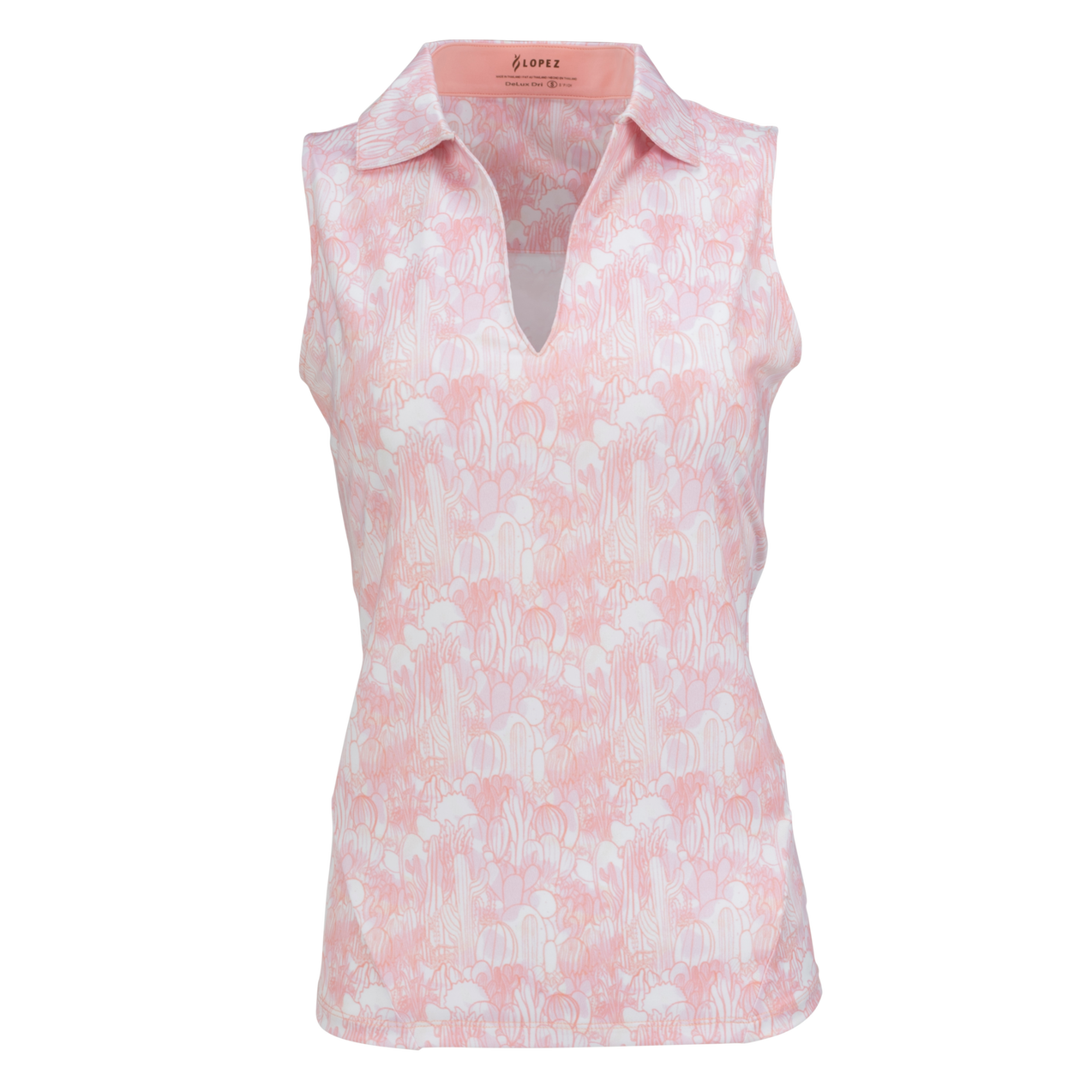 Women's Sonora Print Sleeveless Polo