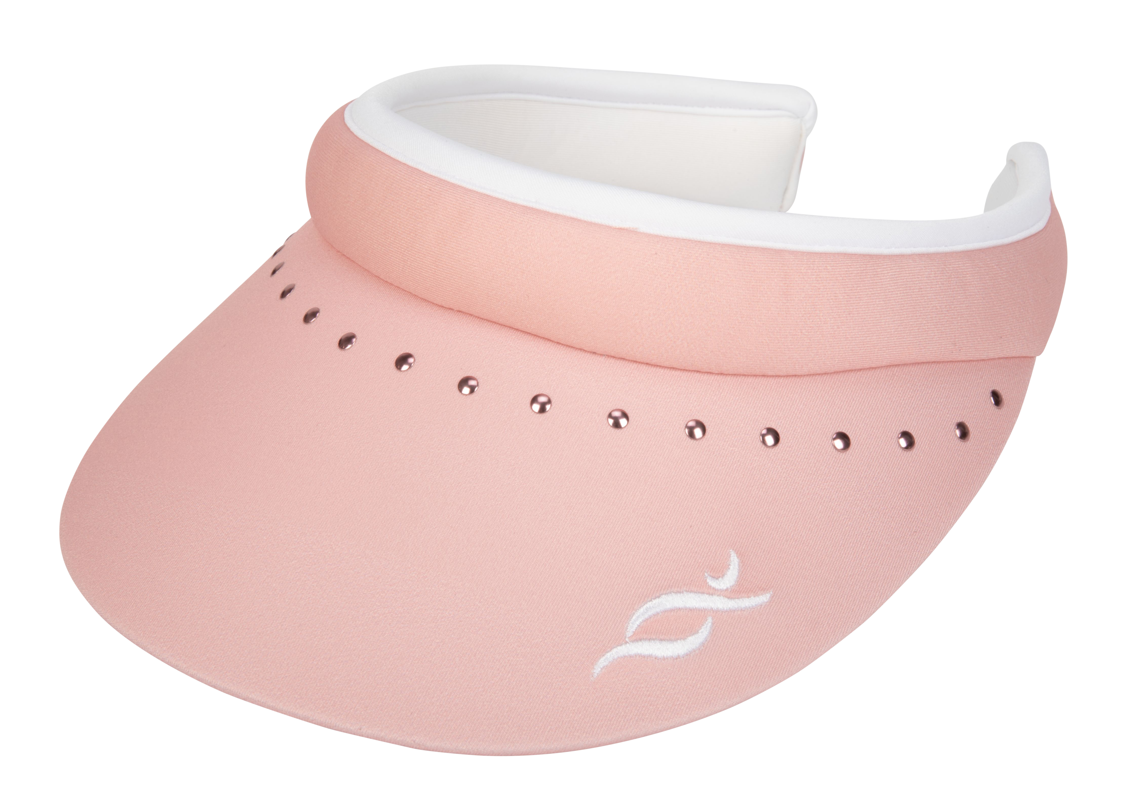 Women's Reverse Clip Visor LOPEZ Hats Women's PINK/WHITE