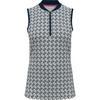 Women's Geo Print Sleeveless Polo