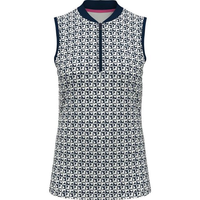 Women's Geo Print Sleeveless Polo ORIGINAL PENGUIN GOLF