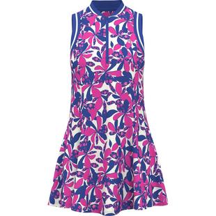 Women's Zip Floral Print Sleeveless Dress