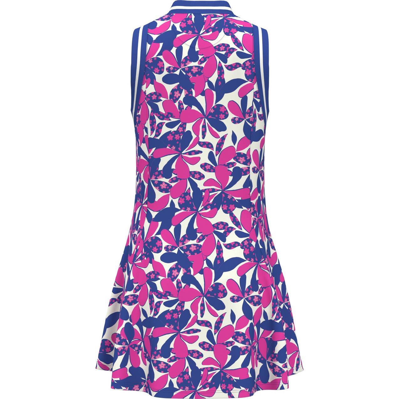 Women's Zip Floral Print Sleeveless Dress