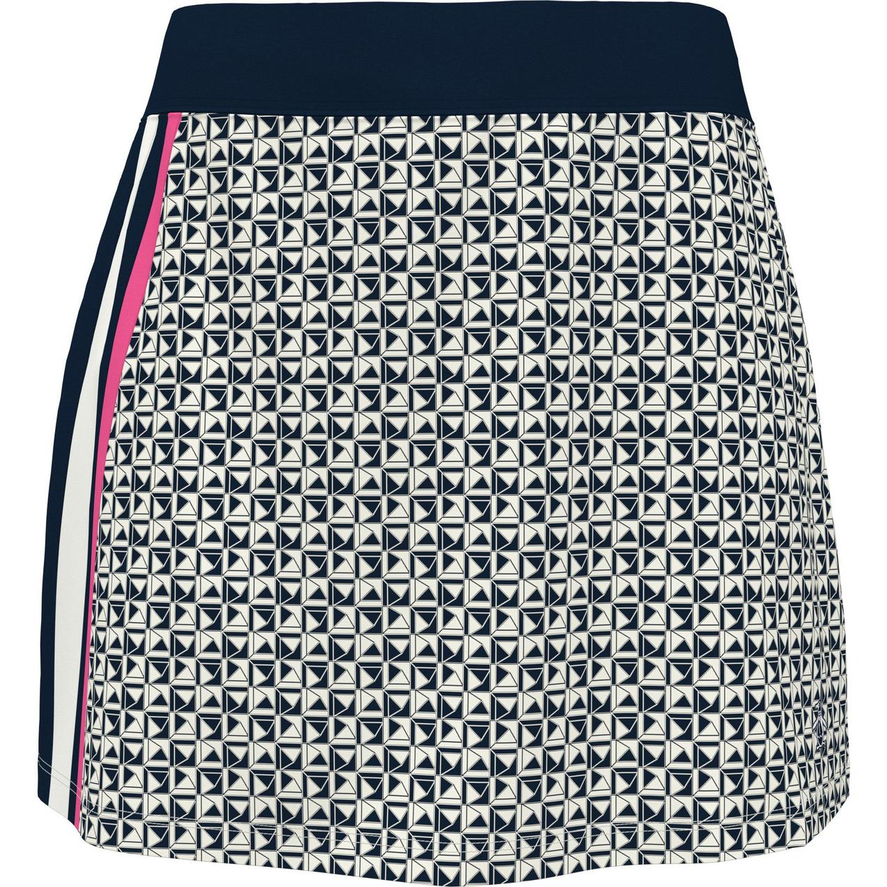 Women's Geo Print Side Blocked Skort