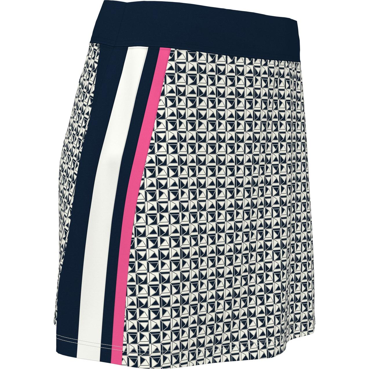 Women's Geo Print Side Blocked Skort