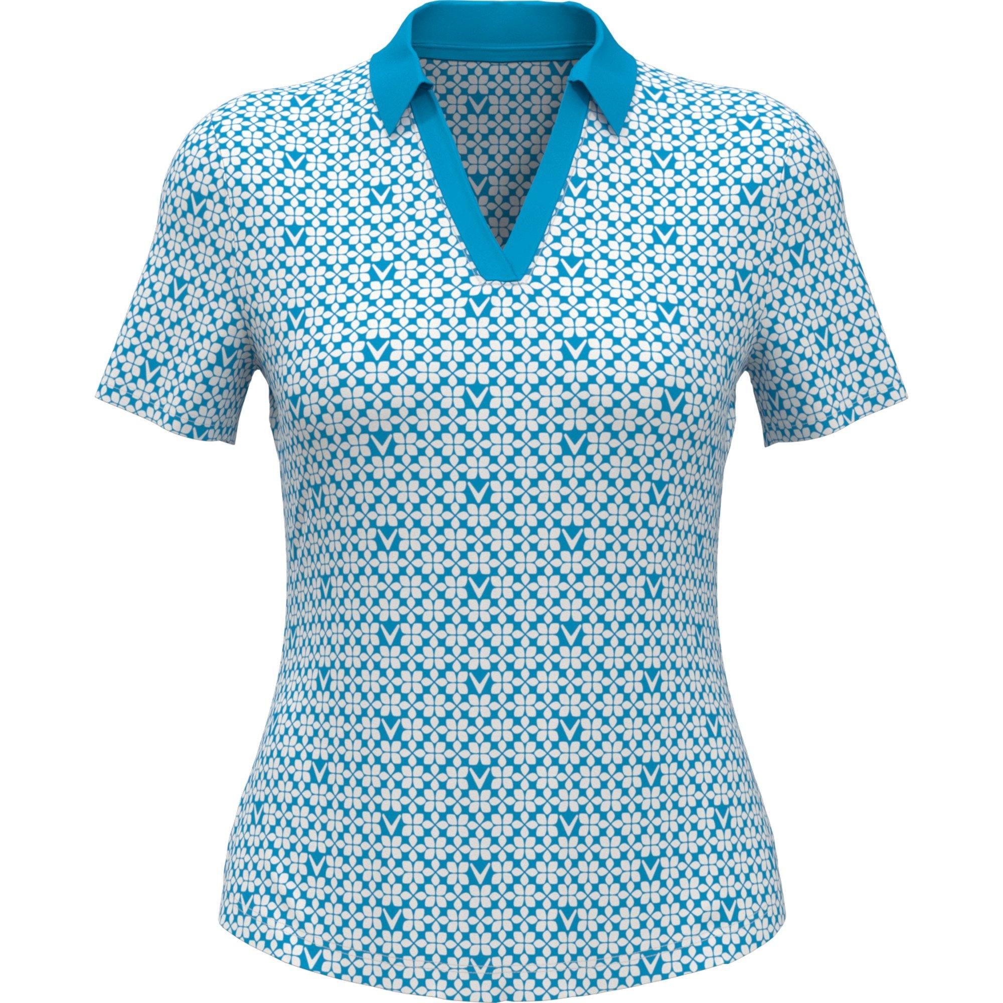 Women's Trademark Printed Short Sleeve Polo