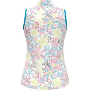 Women's Chev Floral Sleeveless Polo CALLAWAY