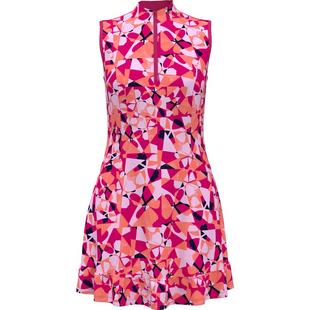 Women's Geometric Floral Sleeveless Dress