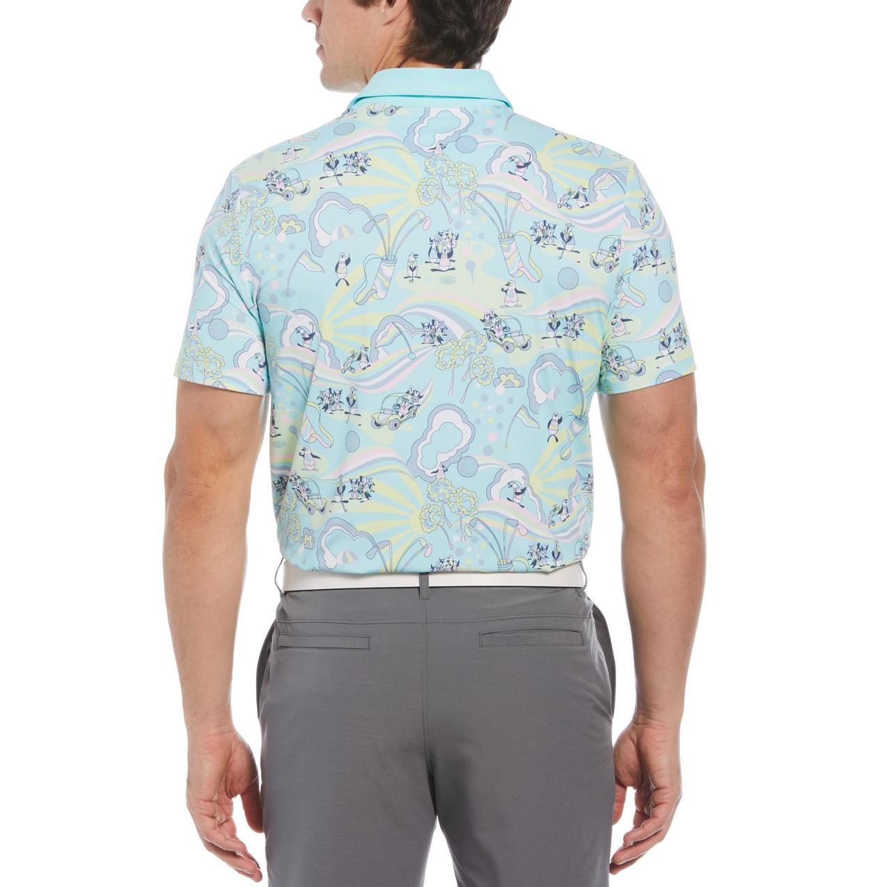 Men's 60S Heritage Print Short Sleeve Polo