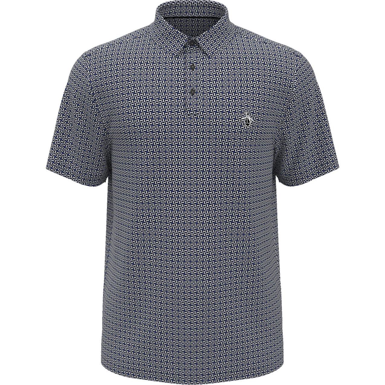 Men's Aop Micro Pinball's Flippers Short Sleeve Polo