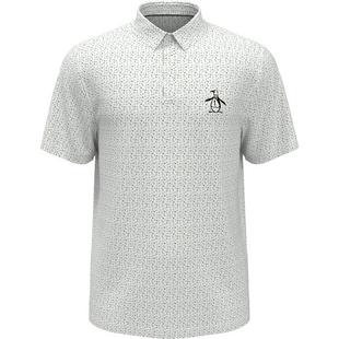 Men's Aop Golf Ball Print Short Sleeve Polo