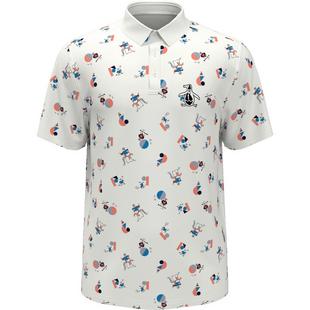 Men's All Over Memphis Pete Short Sleeve Polo ORIGINAL PENGUIN GOLF