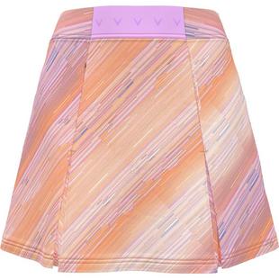 Women's Pleated Stripe 17 Inch Skort