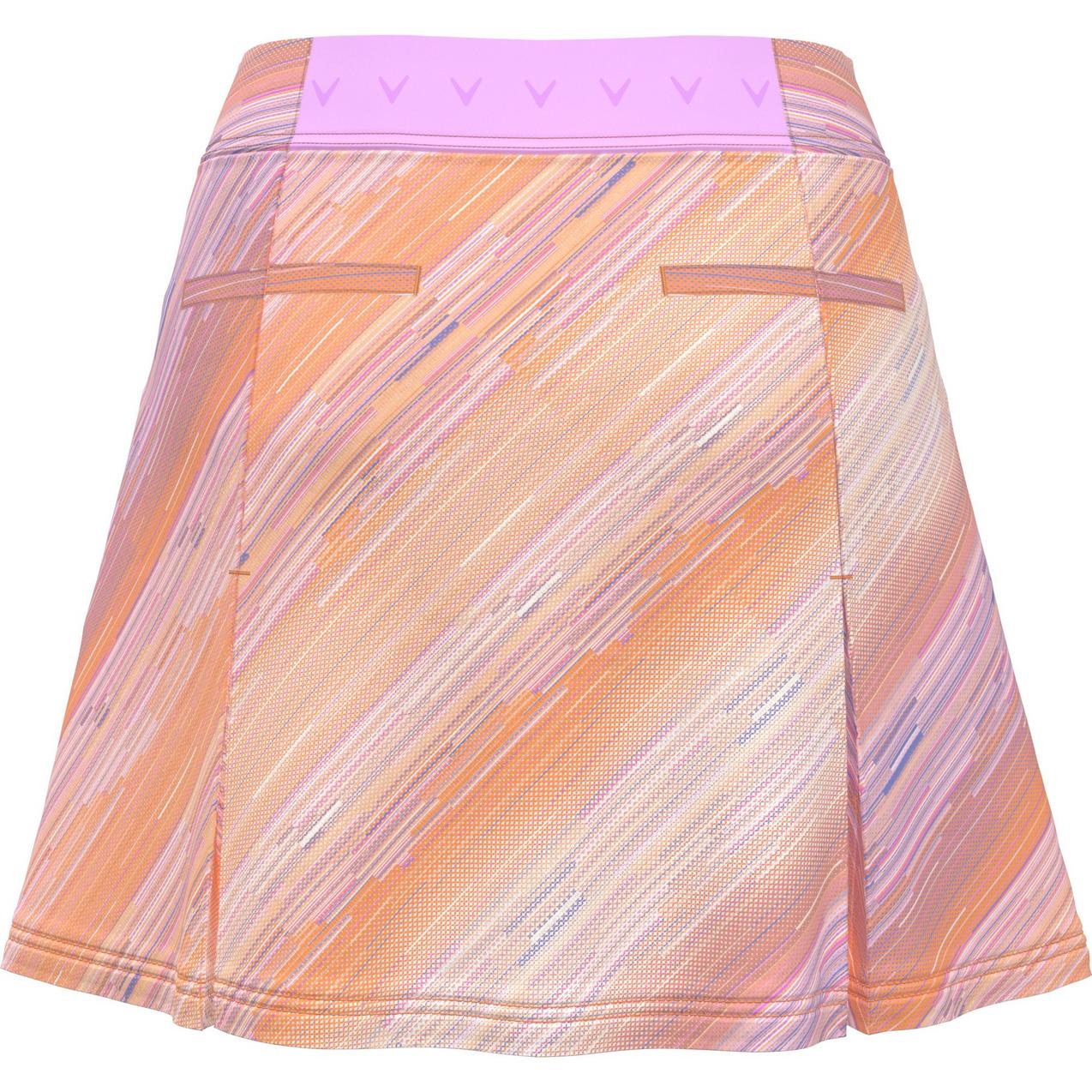 Women's Pleated Stripe 17 Inch Skort